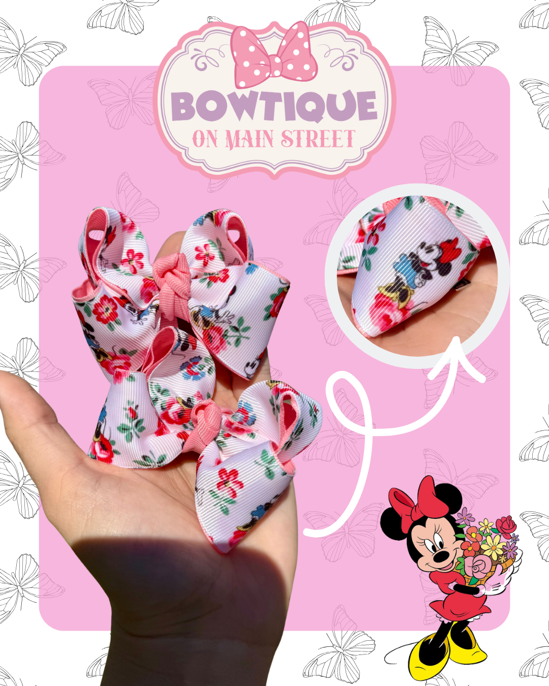 Floral Minnie Piggie Set