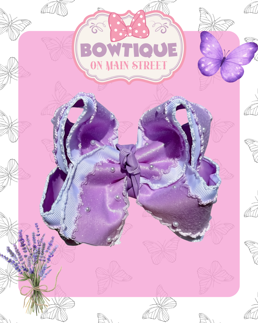 Lavender Glitter Moonstitch