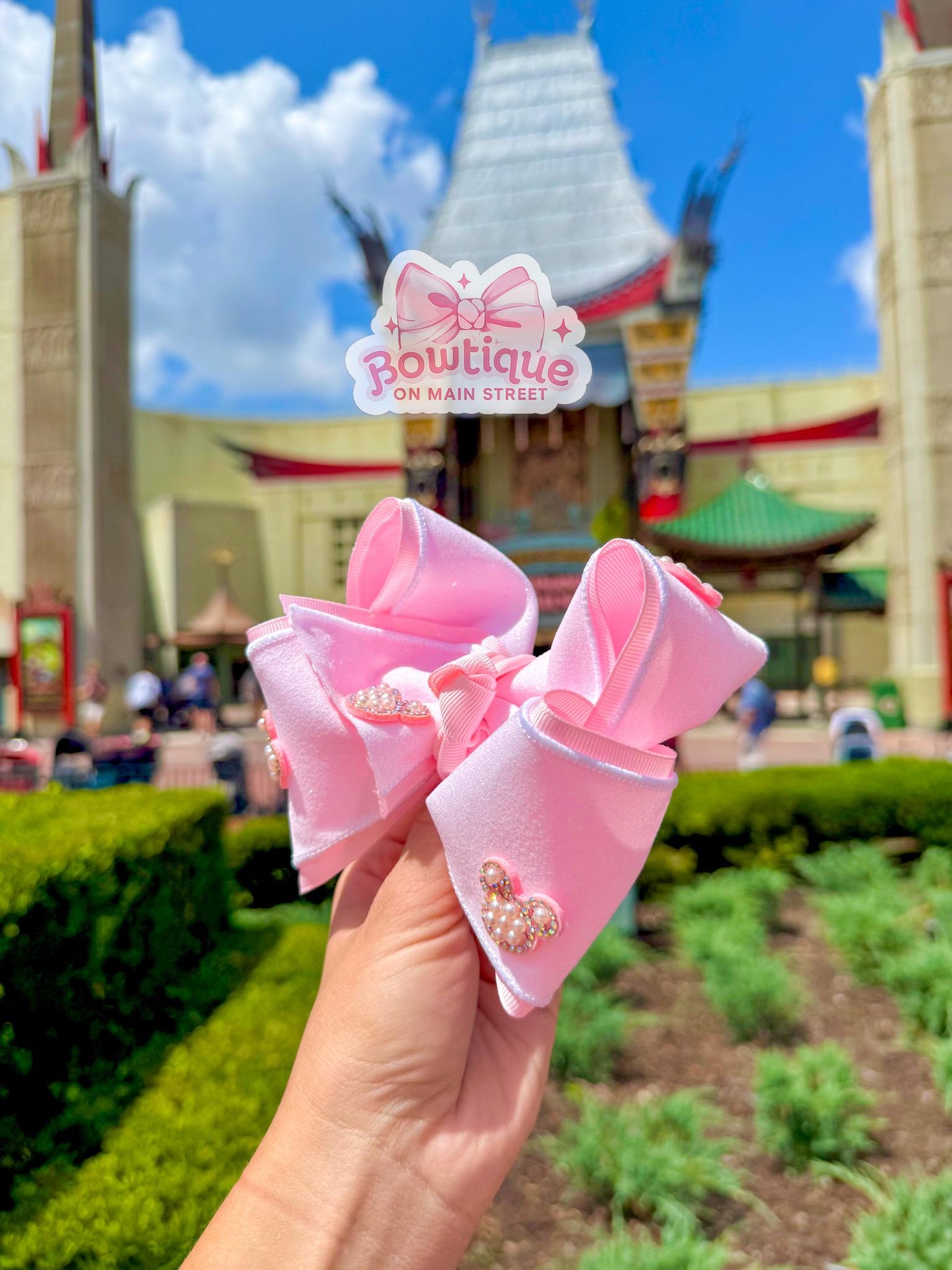 Sparkly Mickey Boutique Bow