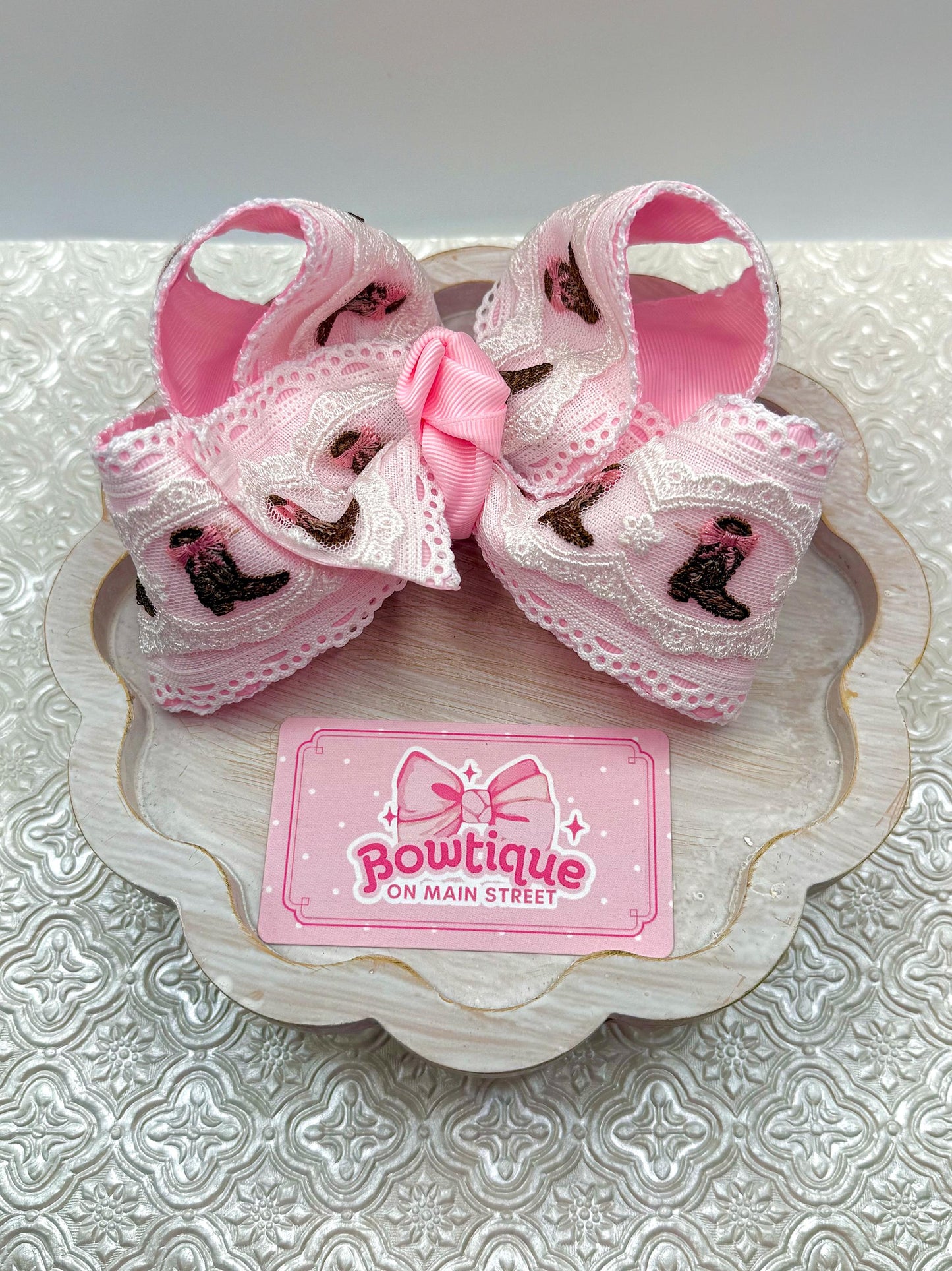 Viral Cowboy Cowgirl Boot Boutique Style Bow