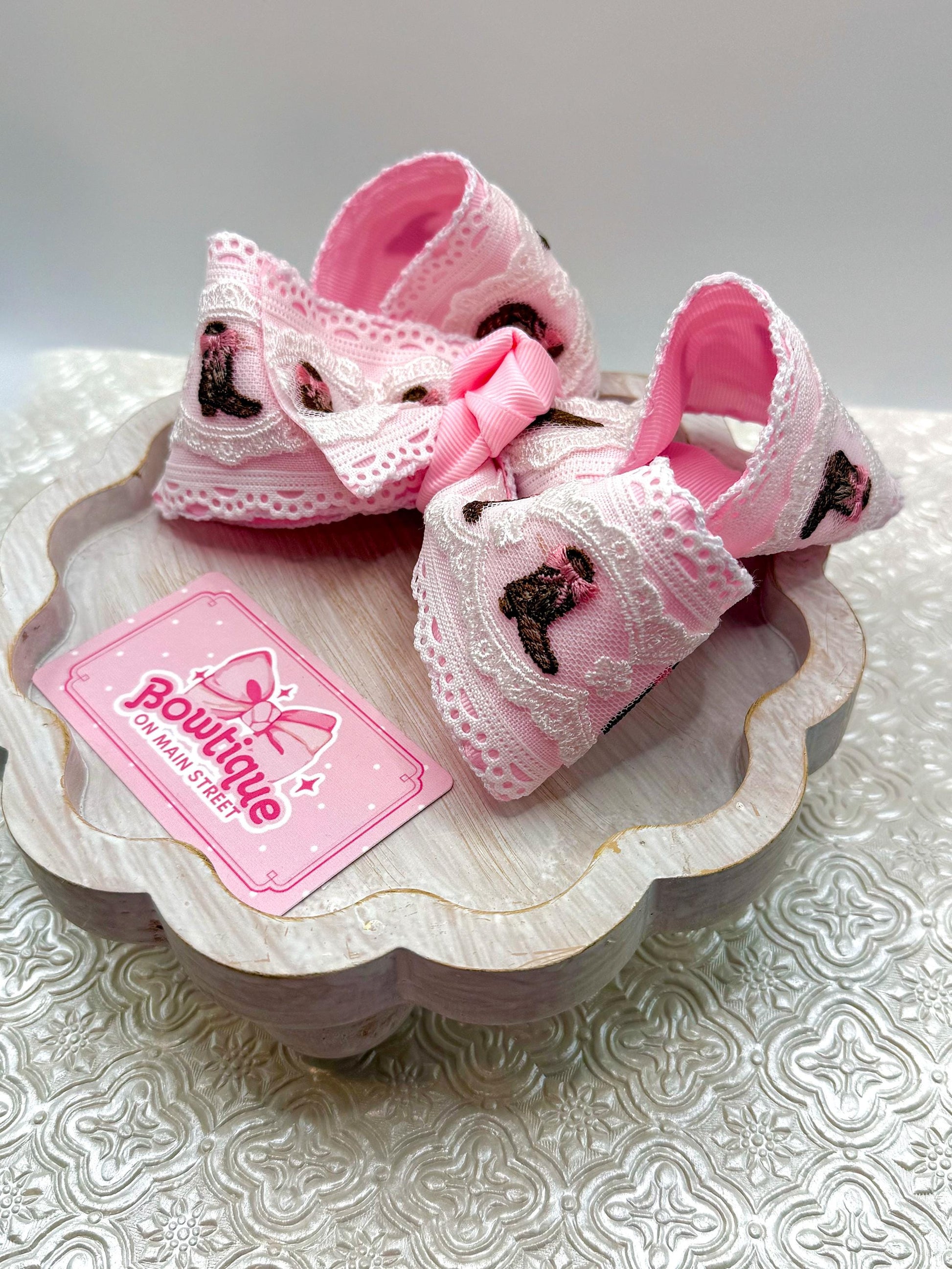 Viral Cowboy Cowgirl Boot Boutique Style Bow